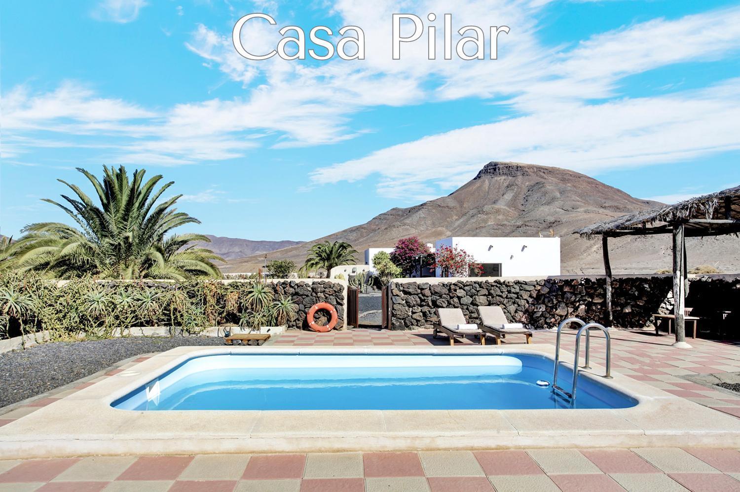 Casa Pilar, Aurora Y Tarabilla En Finca Ecologica Teguitar エクステリア 写真