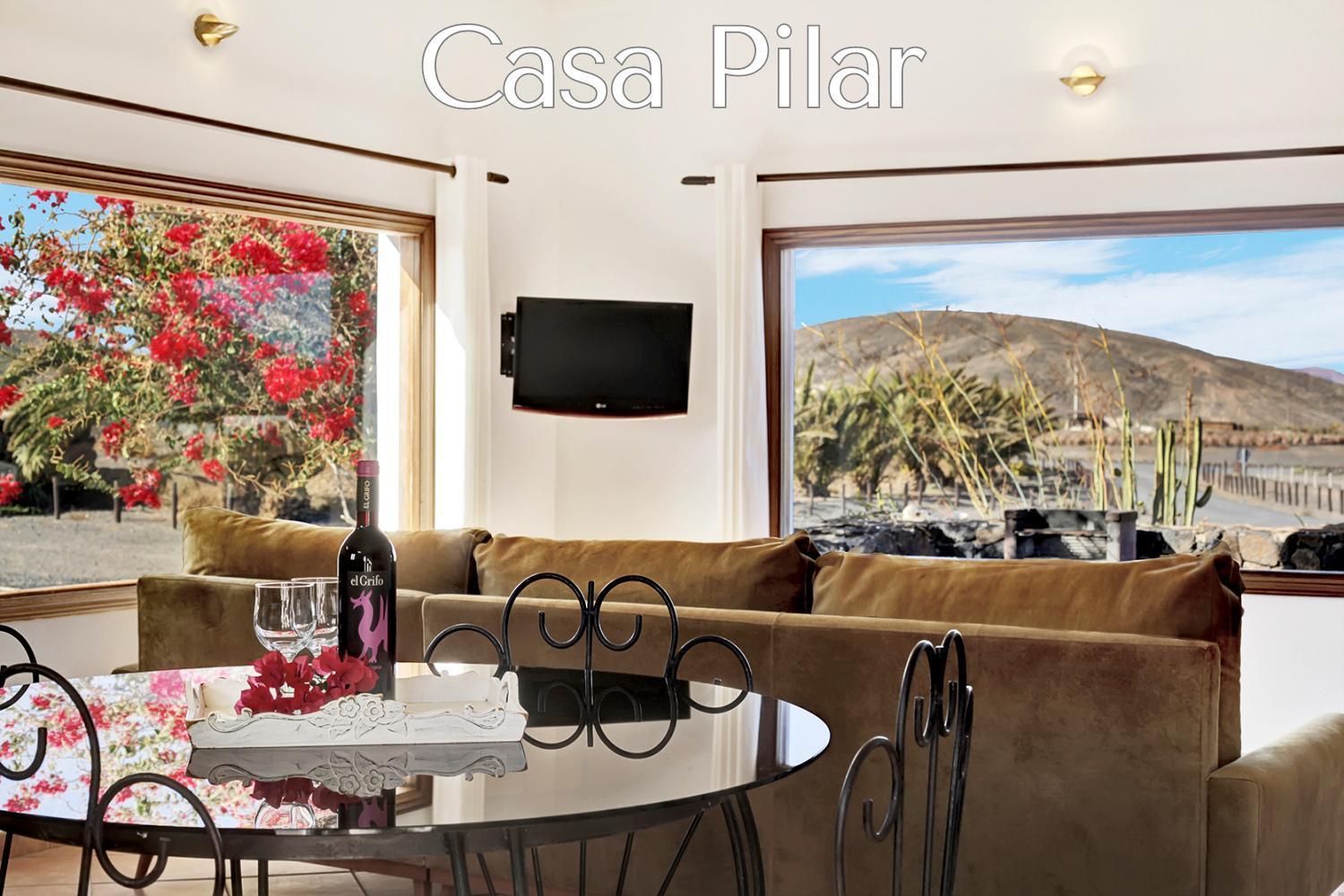 Casa Pilar, Aurora Y Tarabilla En Finca Ecologica Teguitar エクステリア 写真