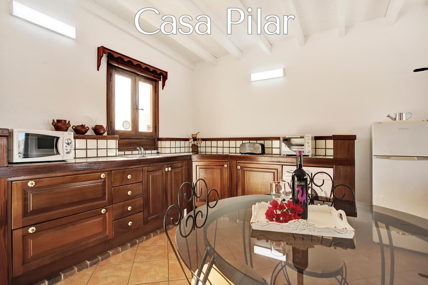 Casa Pilar, Aurora Y Tarabilla En Finca Ecologica Teguitar エクステリア 写真