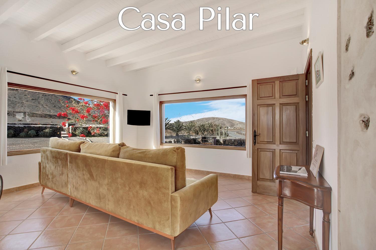 Casa Pilar, Aurora Y Tarabilla En Finca Ecologica Teguitar エクステリア 写真